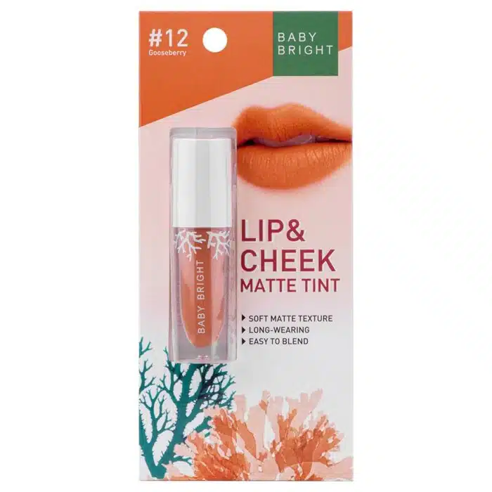 LIP & CHEEK MATTE TINT 2.4G BABY BRIGHT (M) #12 GOOSEBERRY