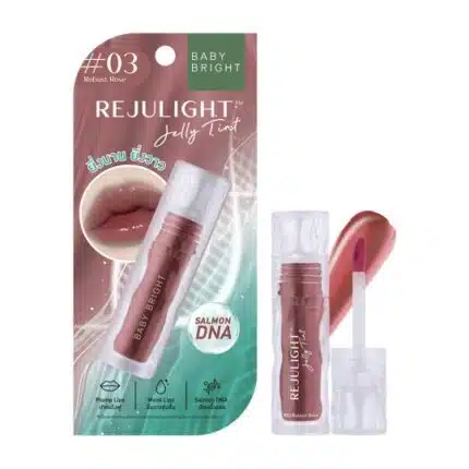 Rejulight Jelly Tint 3g Baby Bright (M) #03 | كريم ريجولايت جيلي تينت 3 جرام بيبي برايت (متوسط) #03 روز قويRobust Rose