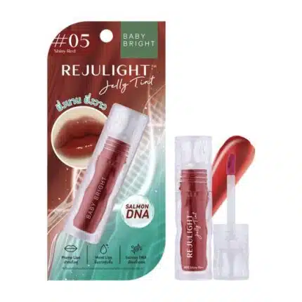 Rejulight Jelly Tint 3g Baby Bright (M) #05 Shiny Red | كريم ريجولايت جيلي تينت 3 جرام بيبي برايت (متوسط) #05 أحمر لامع