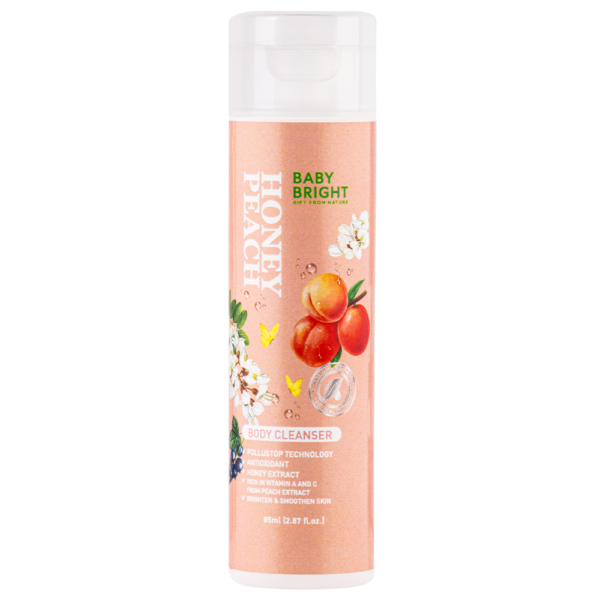 Honey Peach Body Cleanser 85ml Baby Bright (B)