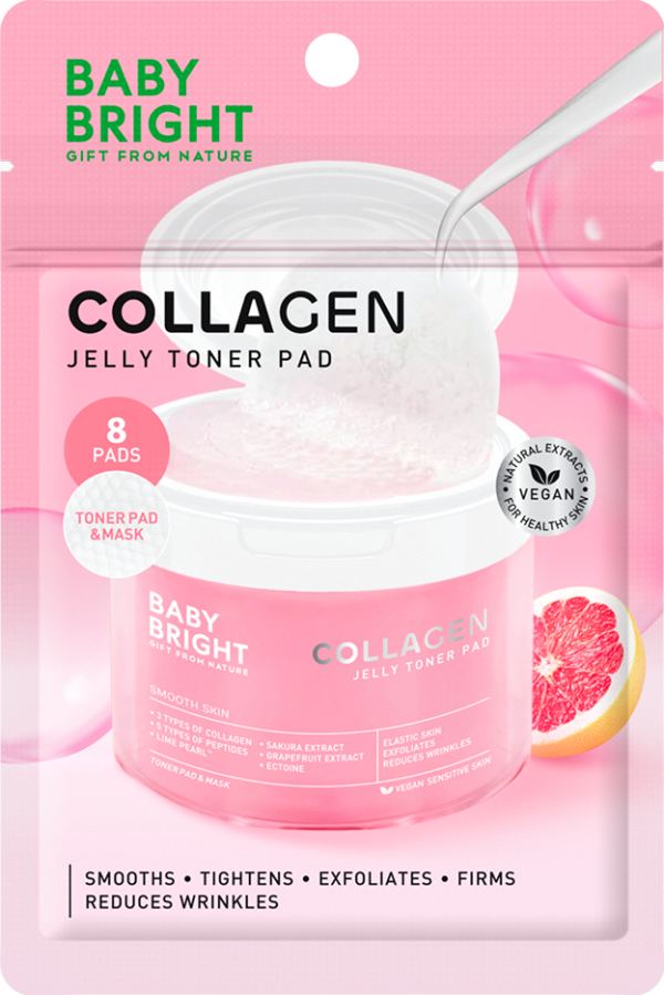 Collagen Jelly Toner Pad 8Pads Baby Bright (F)